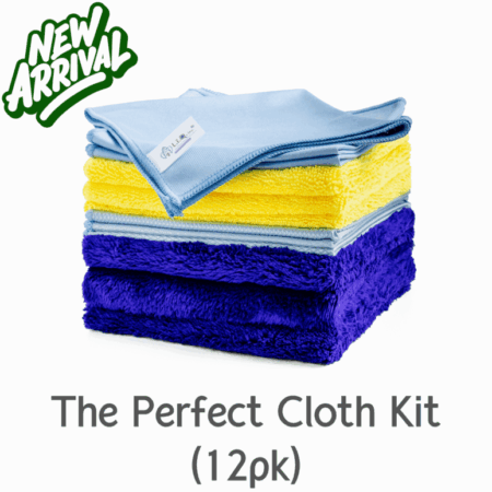 LīQ Home Perfect Cloth Kit – 12 microfiber cleaning cloths in assorted colors for different household use